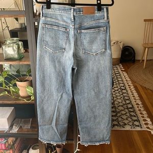 Madewell slim wide leg crop jeans - size 29